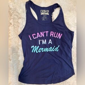 Chin Up Apparel Navy Tank Top racer back